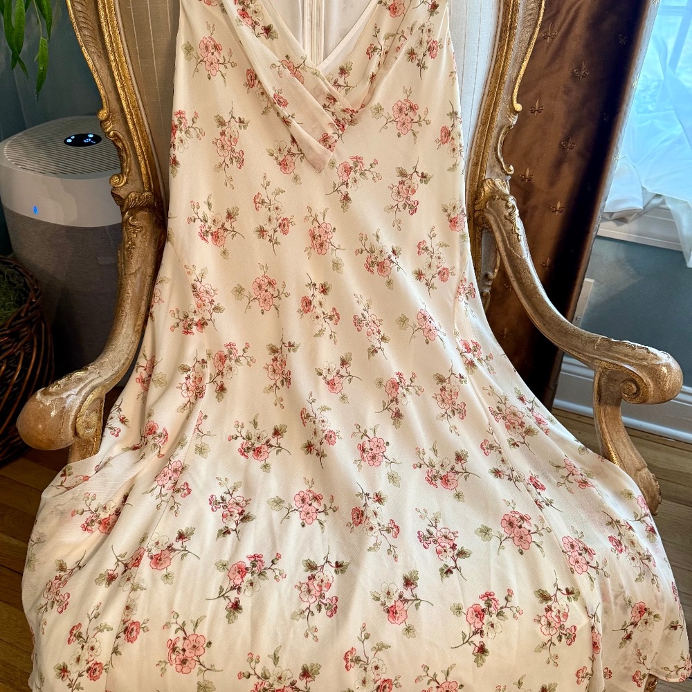 SPRING FLING! Ralph Lauren Floral Dress Size 10 FREE SHIPPING